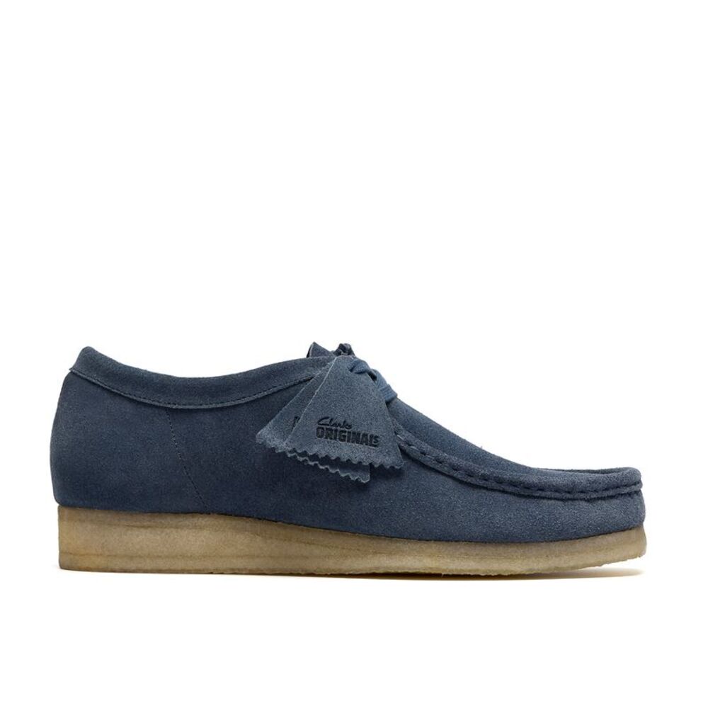 Clarks Mens Wallabee Blue Shoes (NWT)